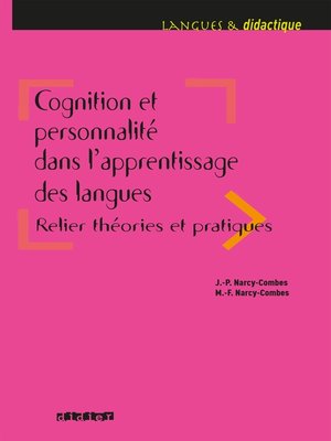 cover image of Cognition et personnalité dans l'apprentissage des langues--Ebook
